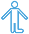 icon of a kneeling person